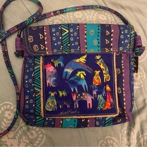 Rare Laurel Burch Dogs Shoulder Bag 🐶